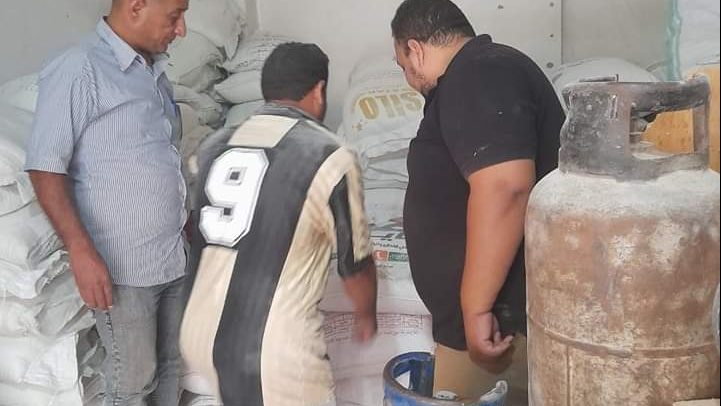 حملة تموينية علي الاسواق  والمحلات بالعريش