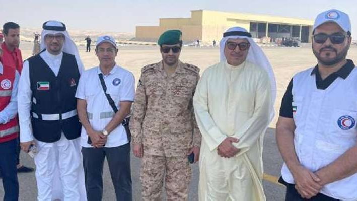 السفير الكويتي يتابع وصول المساعدات 