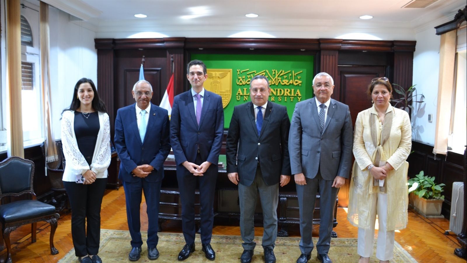 وفد فرنسي بجامعة الإسكندرية