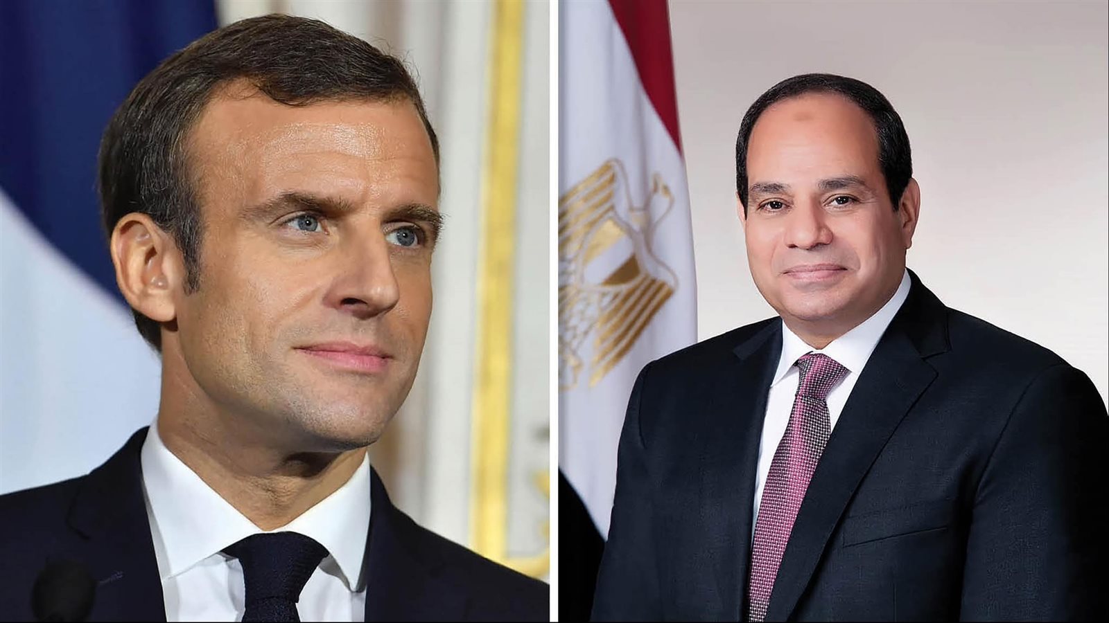 الرئيس السيسي وماكرون