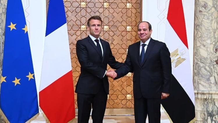 الرئيس السيسي في مؤتمر صحفي مشترك مع نظيره الفرنسي: