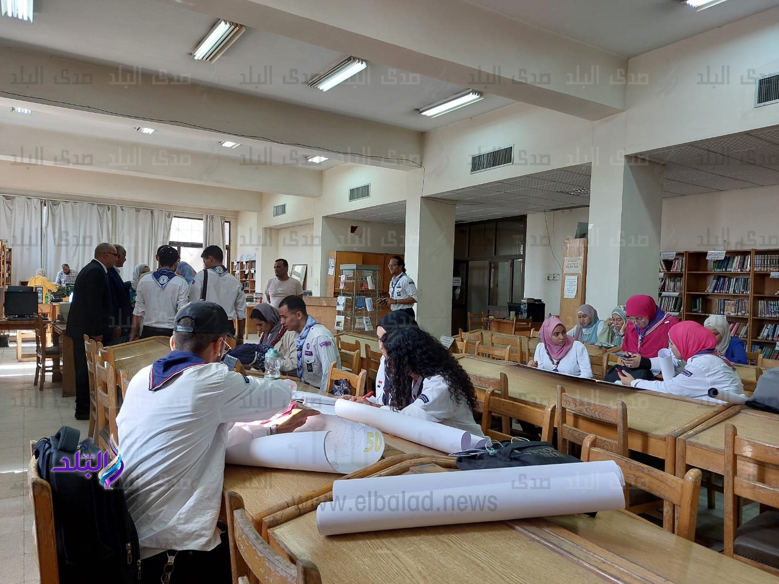 جوالة جامعة حلوان تحتفل باليوبيل الذهبى