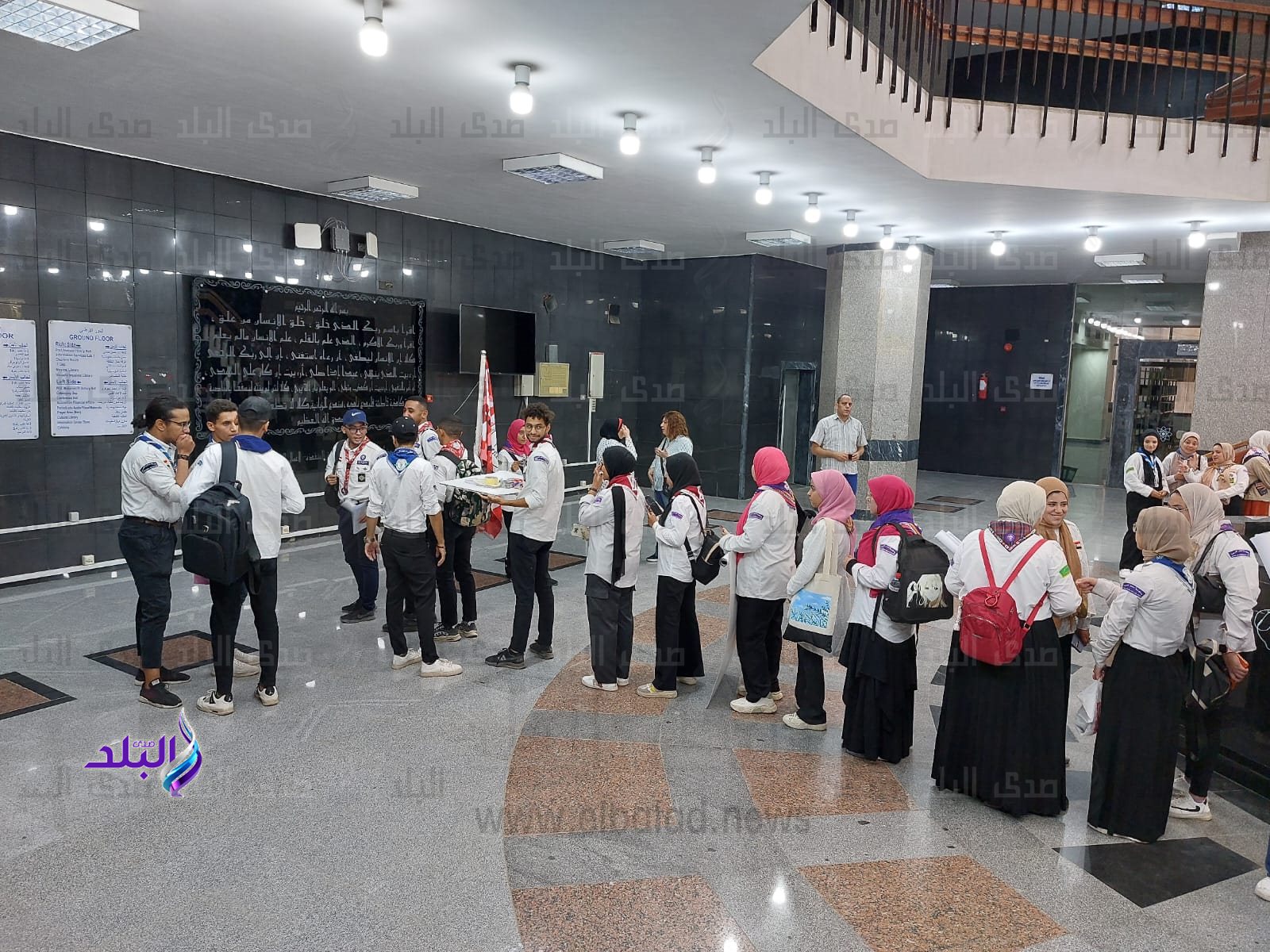 جوالة جامعة حلوان تحتفل باليوبيل الذهبى