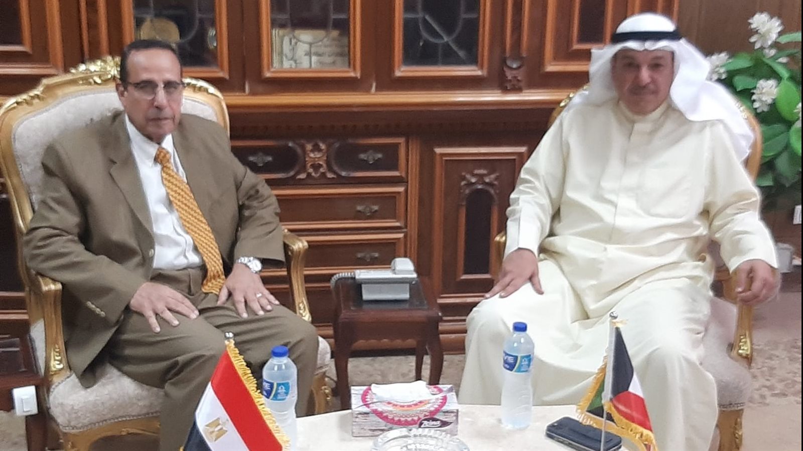 استقبال سفير دولةالكويت بالقاهرة 