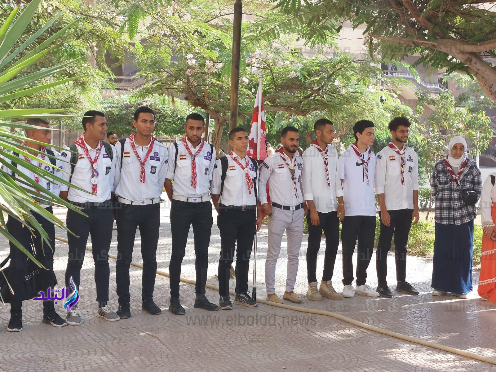 جوالة جامعة حلوان تحتفل باليوبيل الذهبى