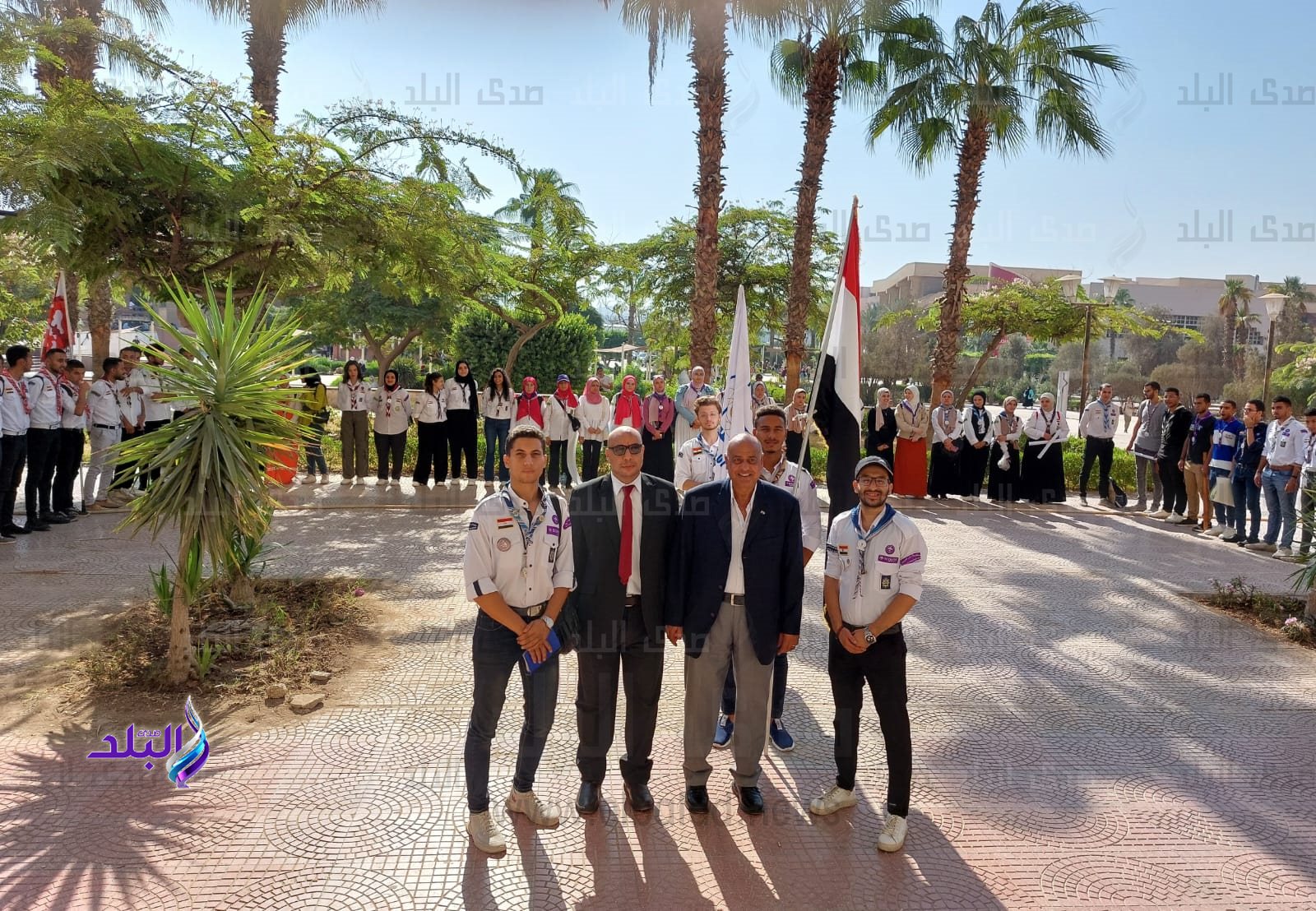 جوالة جامعة حلوان تحتفل باليوبيل الذهبى