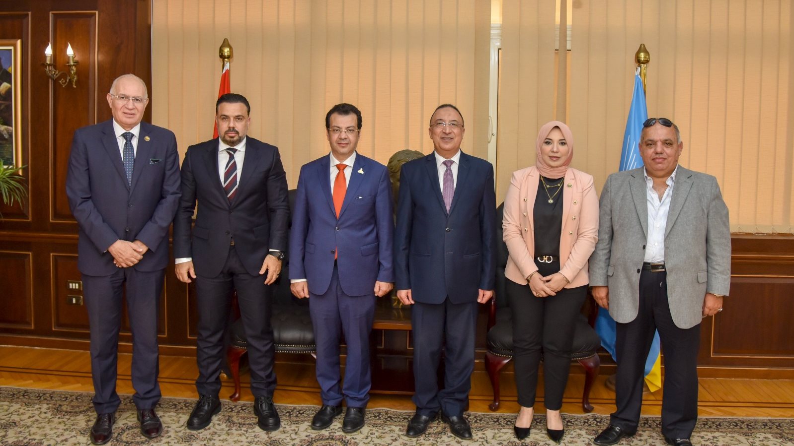 محافظ الإسكندرية يلتقي وفد التحالف الوطني 