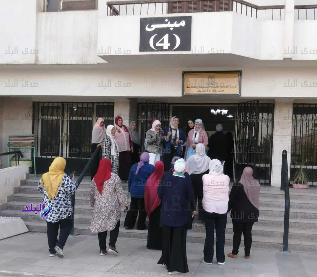 جامعة حلوان تجري تجربة إخلاء دورية لمباني المدن الجامعية3