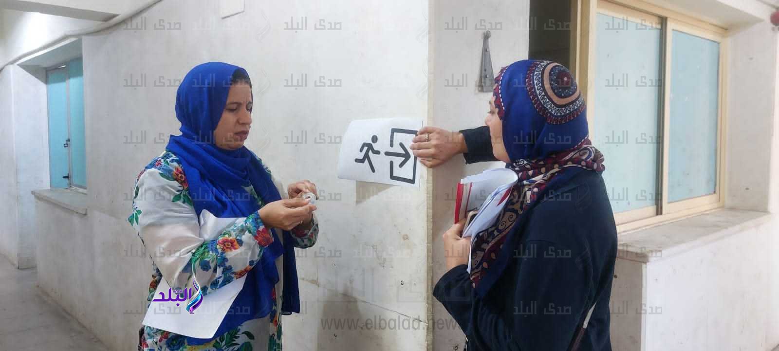 جامعة حلوان تجري تجربة إخلاء دورية لمباني المدن الجامعية1