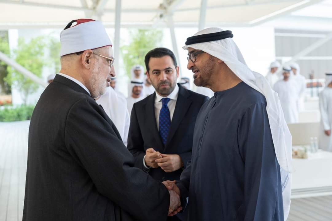 لقاء الشيخ محمد بن زايد مع قادة الأديان