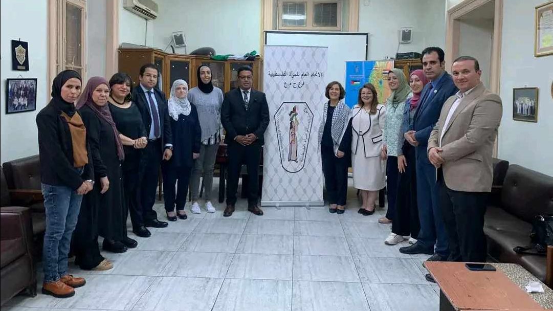 كتلة الحوار تزور مقر إتحاد المرأة الفلسطينية بالقاهرة