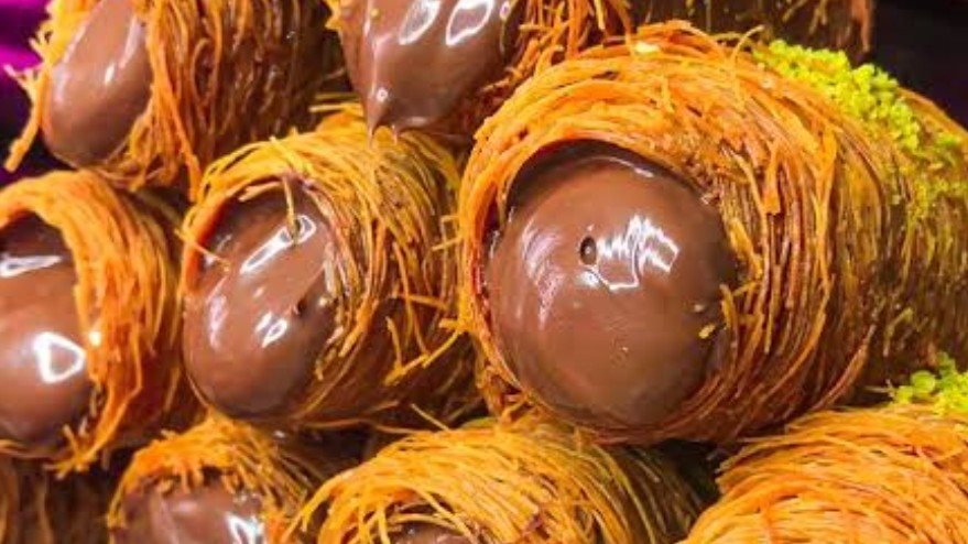 أصابع الكنافة بالنوتيلا 