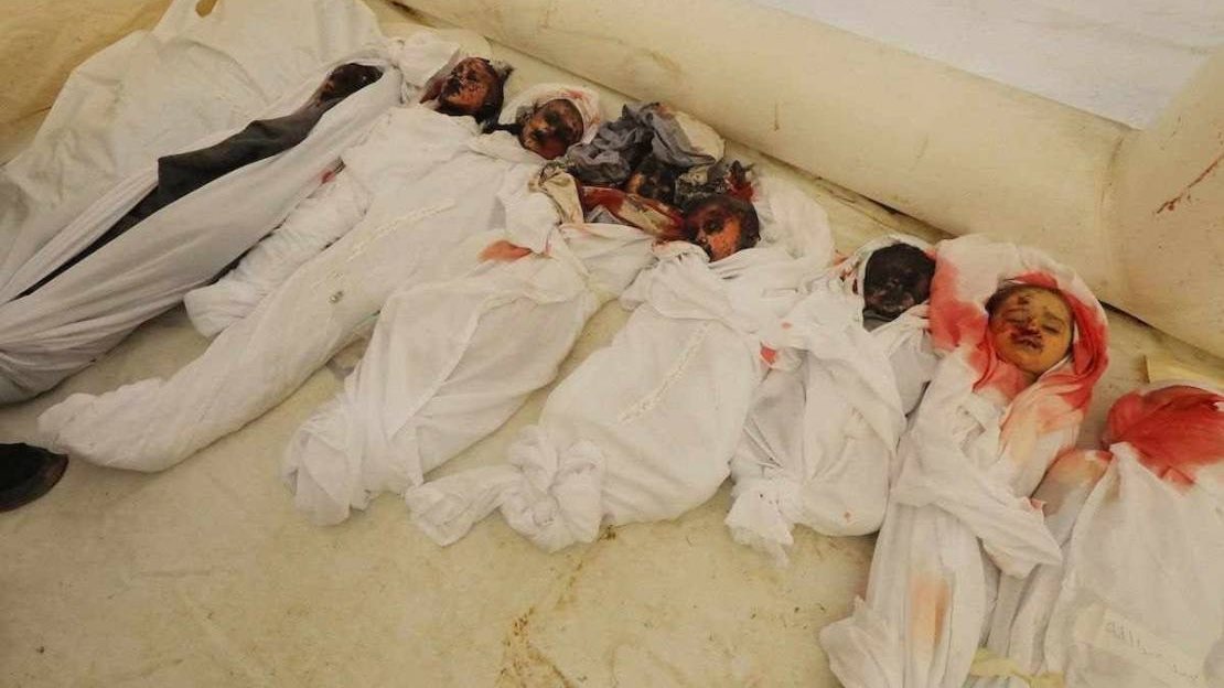 جانب من المجزرة 