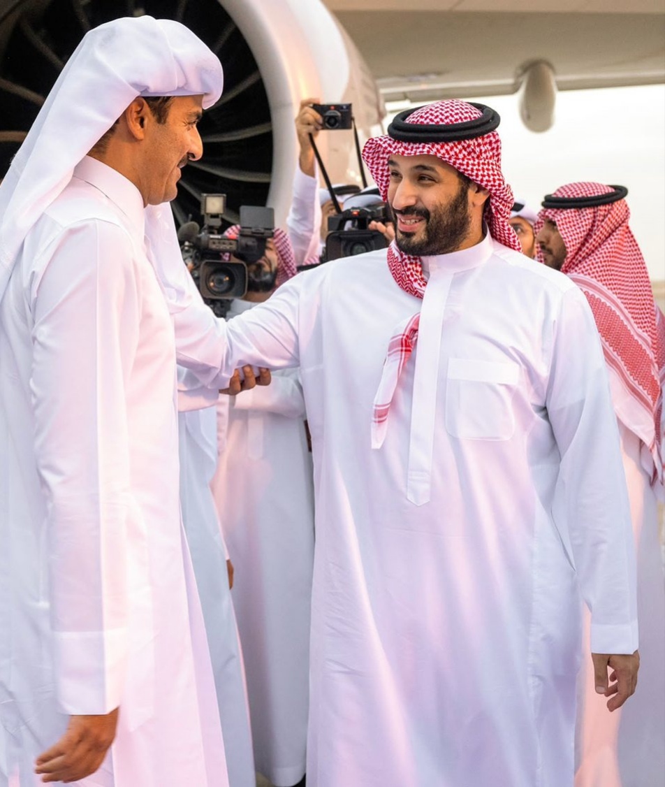 أمير قطر وولي عهد السعودية 