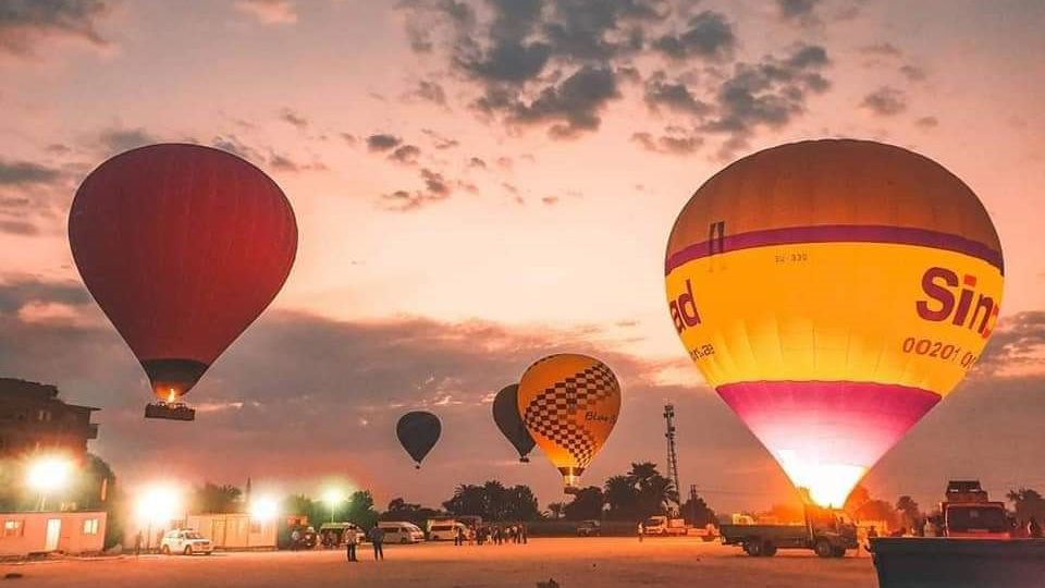البالون الطائر فى الاقصر 