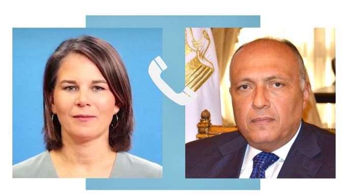 وزير الخارجية ونظيرته الألمانية