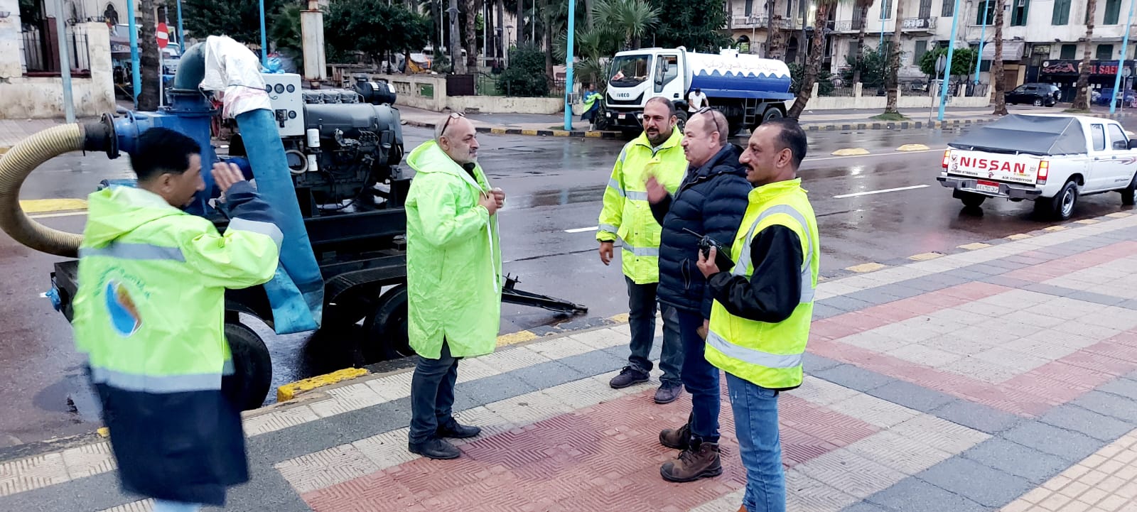 رئيس صرف صحي الاسكندرية في جولة ميدانية