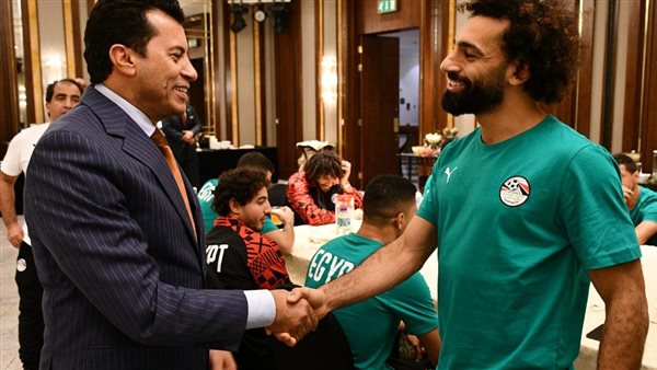 محمد صلاح و وزير الشباب والرياضة