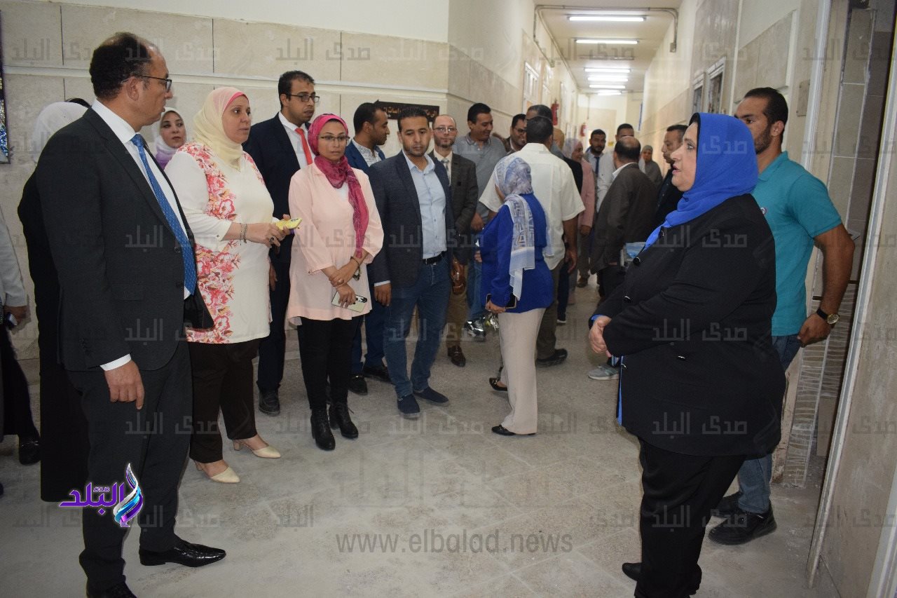 رئيس جامعة حلوان يتفقد كلية التمريض 