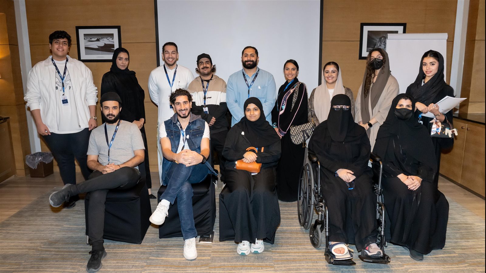 المشاركين في ورشة بعنوان ما بعد انتاج الفيلم السينمائي