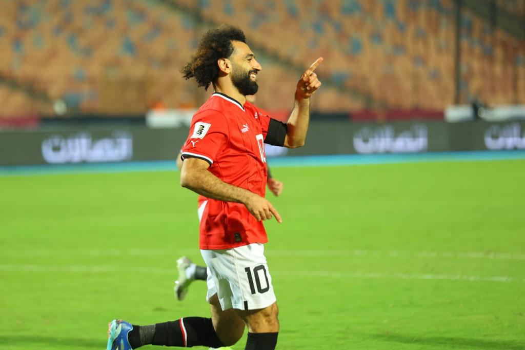 محمد صلاح مع منتخب مصر