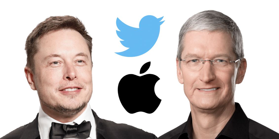 إيلون ماسك وتيم كوك