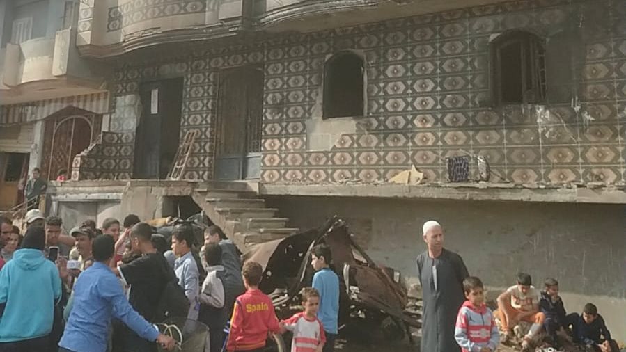 انفجار سيارة اسطوانات غاز بالغربية 