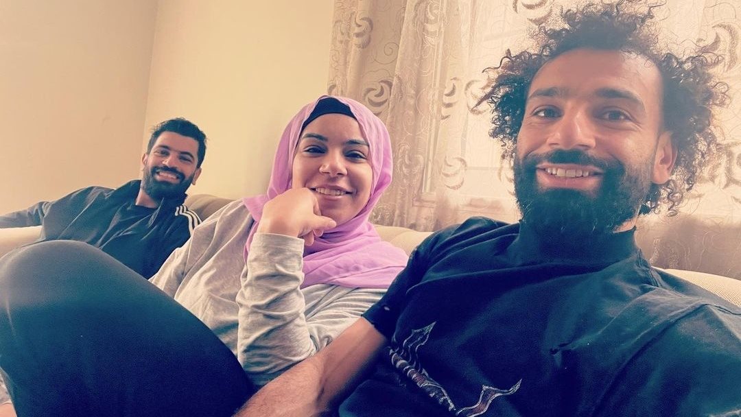 محمد صلاح وعائلته