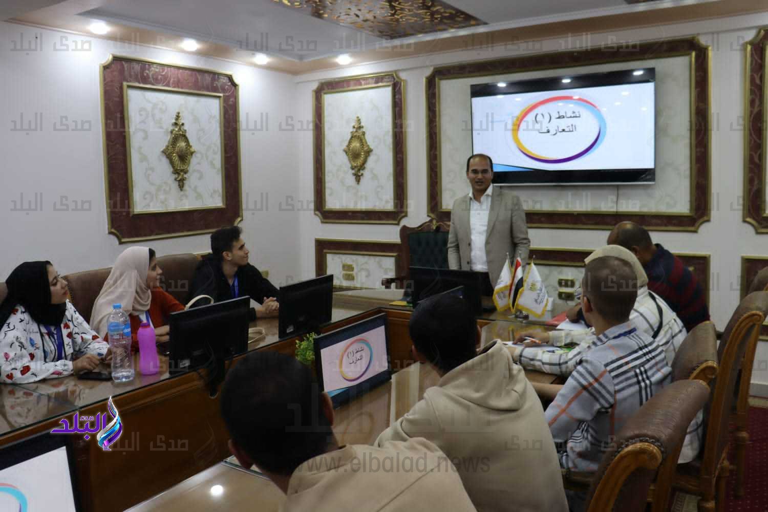 طارق دسوقي يلتقي طلاب المعاهد العليا في محاضرة عن دور الفن كقوة ناعمة2