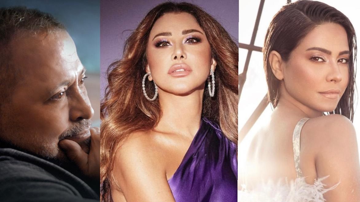 شيرين عبد الوهاب وجورج وسوف ونجوى كرم