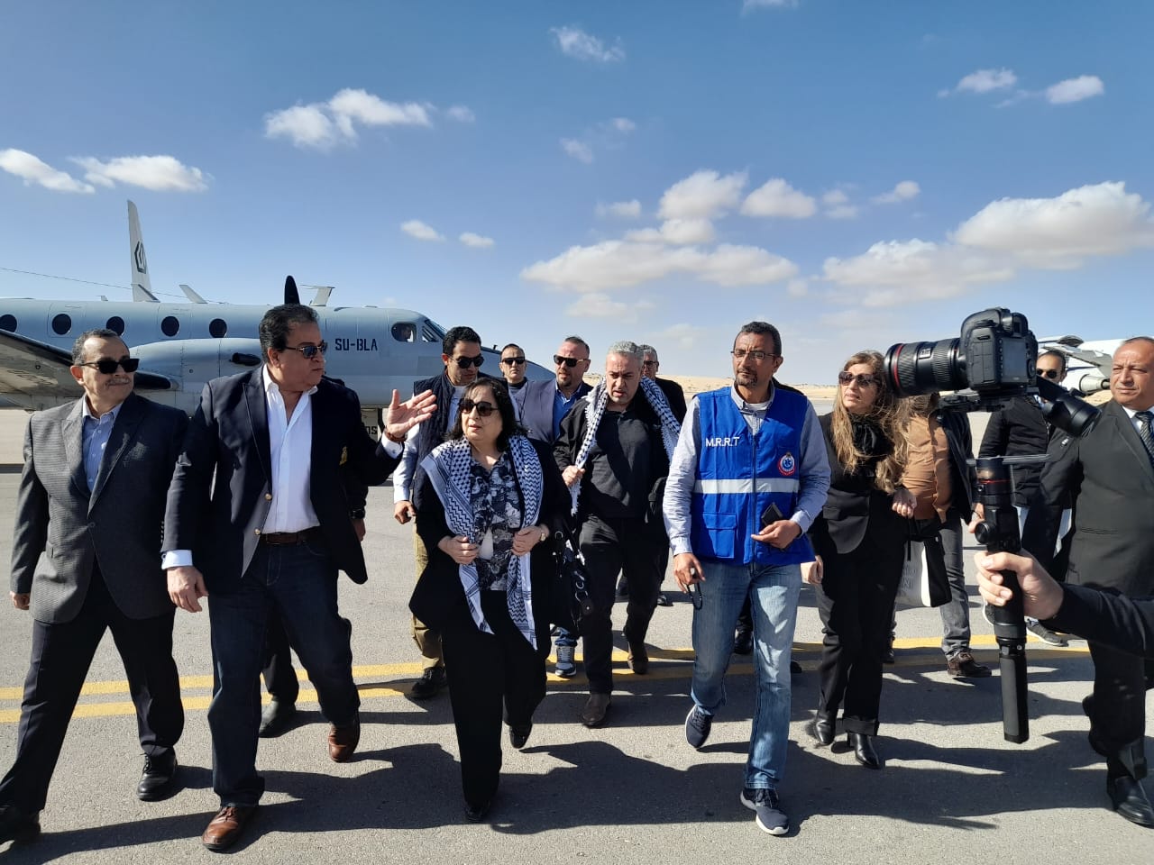 وزير الصحة ونظيرته الفلسطينية في زيارة لسيناء 