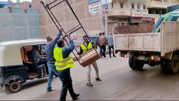 إزالة الإشغالات بالبحيرة