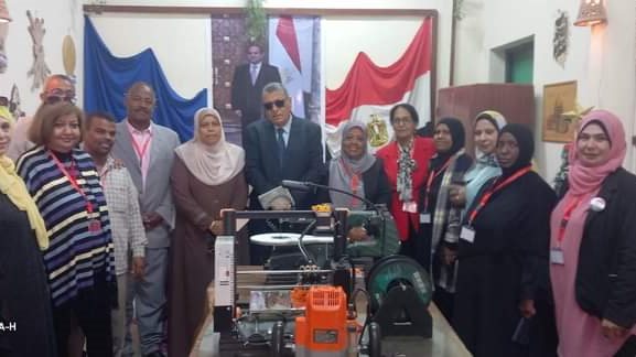 جانب من الافتتاح لمركز تدريب المجال الصناعى بتعليم أسوان 