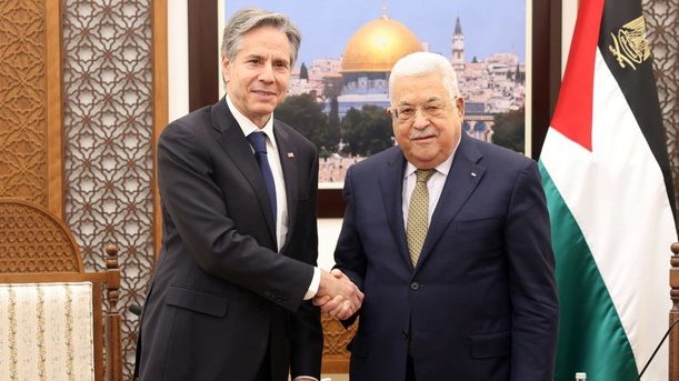 الرئيس الفلسطيني وبلينكن