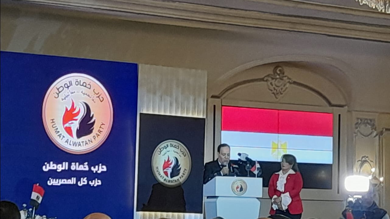  النائب أشرف أبو النصر خلال  المؤتمر 