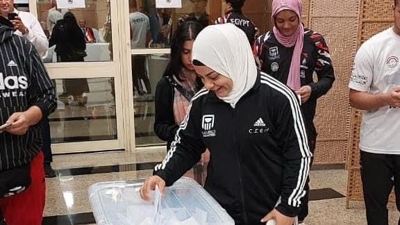بعثة منتخب مصر للاثقال بالدوحة
