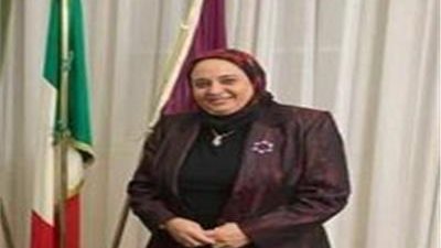 السفيره منال عبدالدايم القنصل المصرى فى ايطاليا