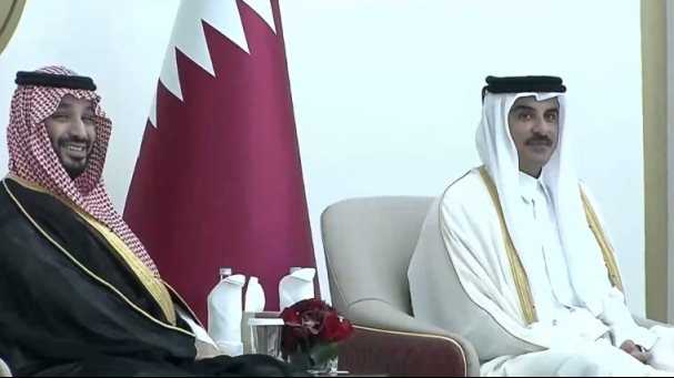 أمير قطر وولي العهد السعودي