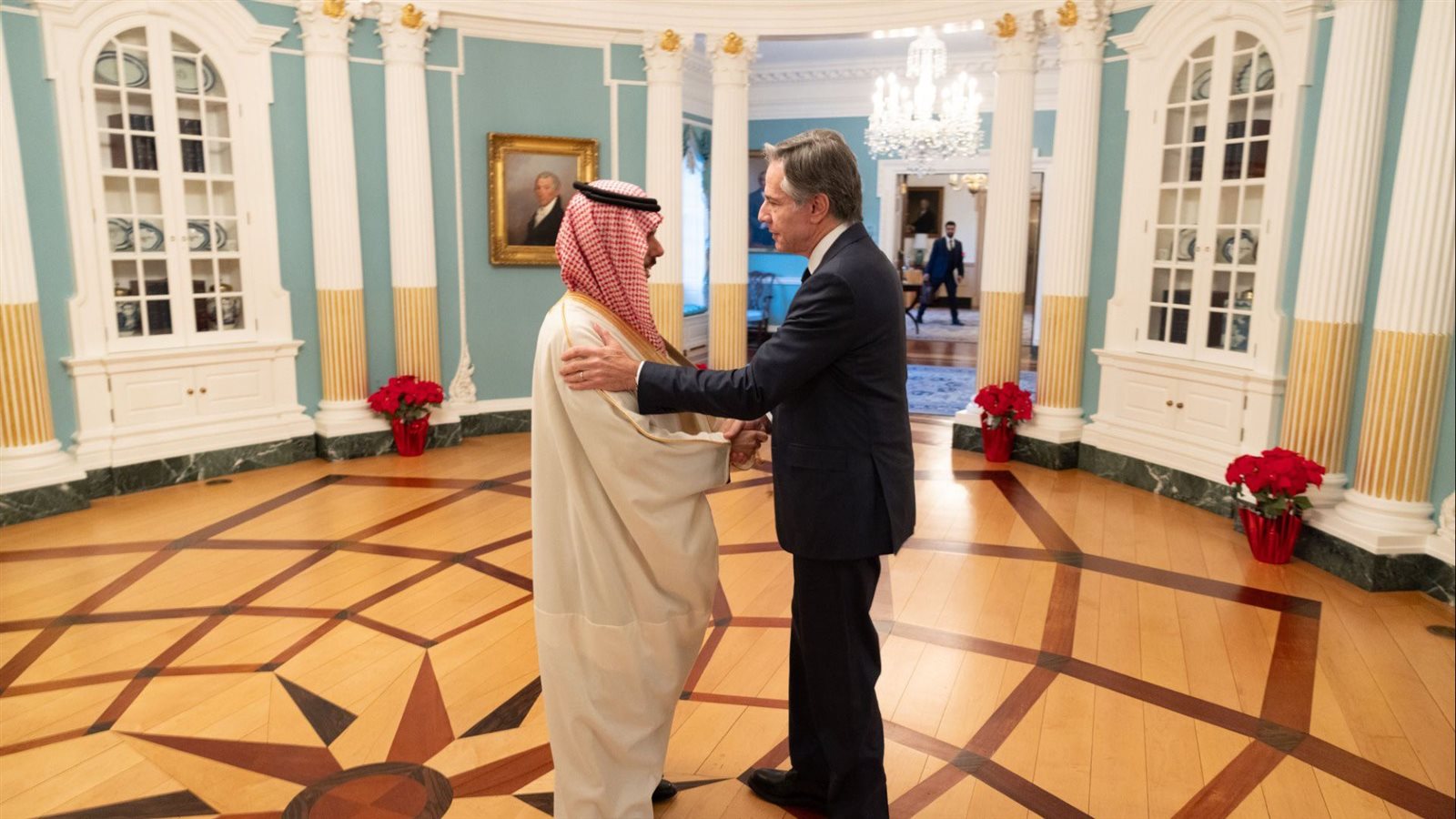 وزير الخارجية الأمريكي ونظيره السعودي