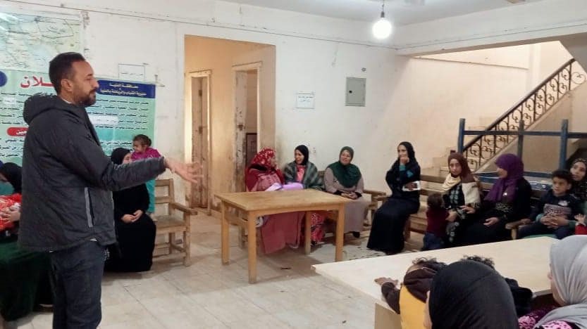 تدريب سيدات قرى حياة كريمة بالمنيا 