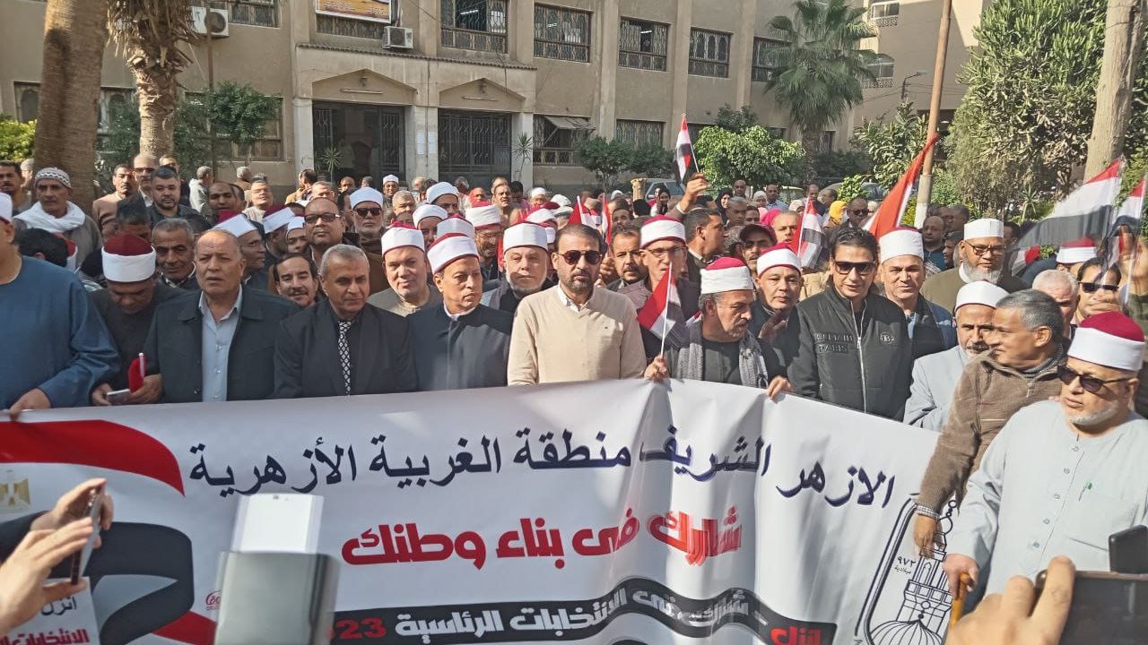مسيرة مشايخ الأزهر بطنطا 