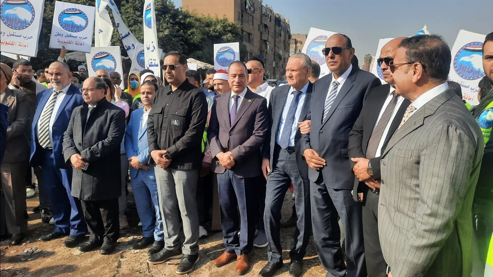 النائب مجاهد نصار يقود مسيرات شبرا الخيمة