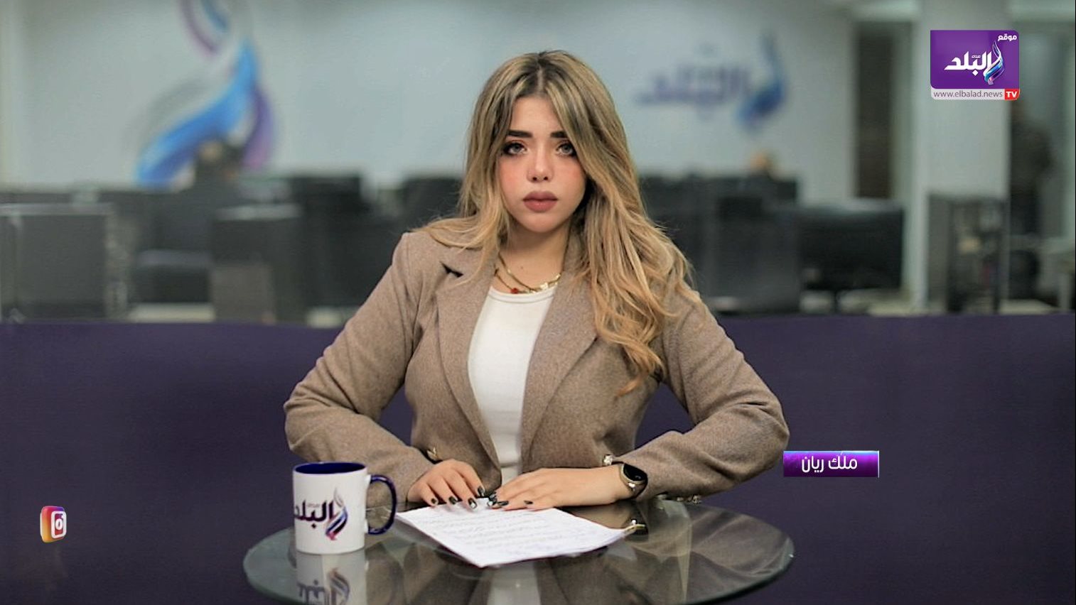 مذيعة صدي البلد ملك ريان