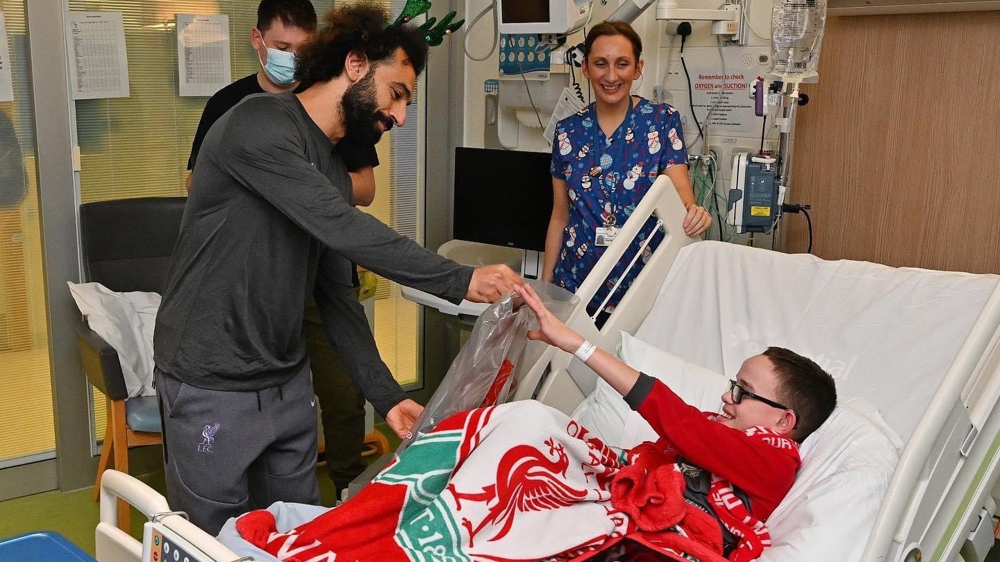 محمد صلاح من احتفالات الكريسماس 