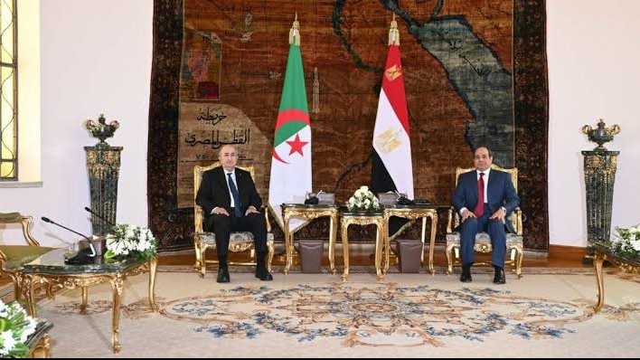 الرئيس السيسي والرئيس تبون 