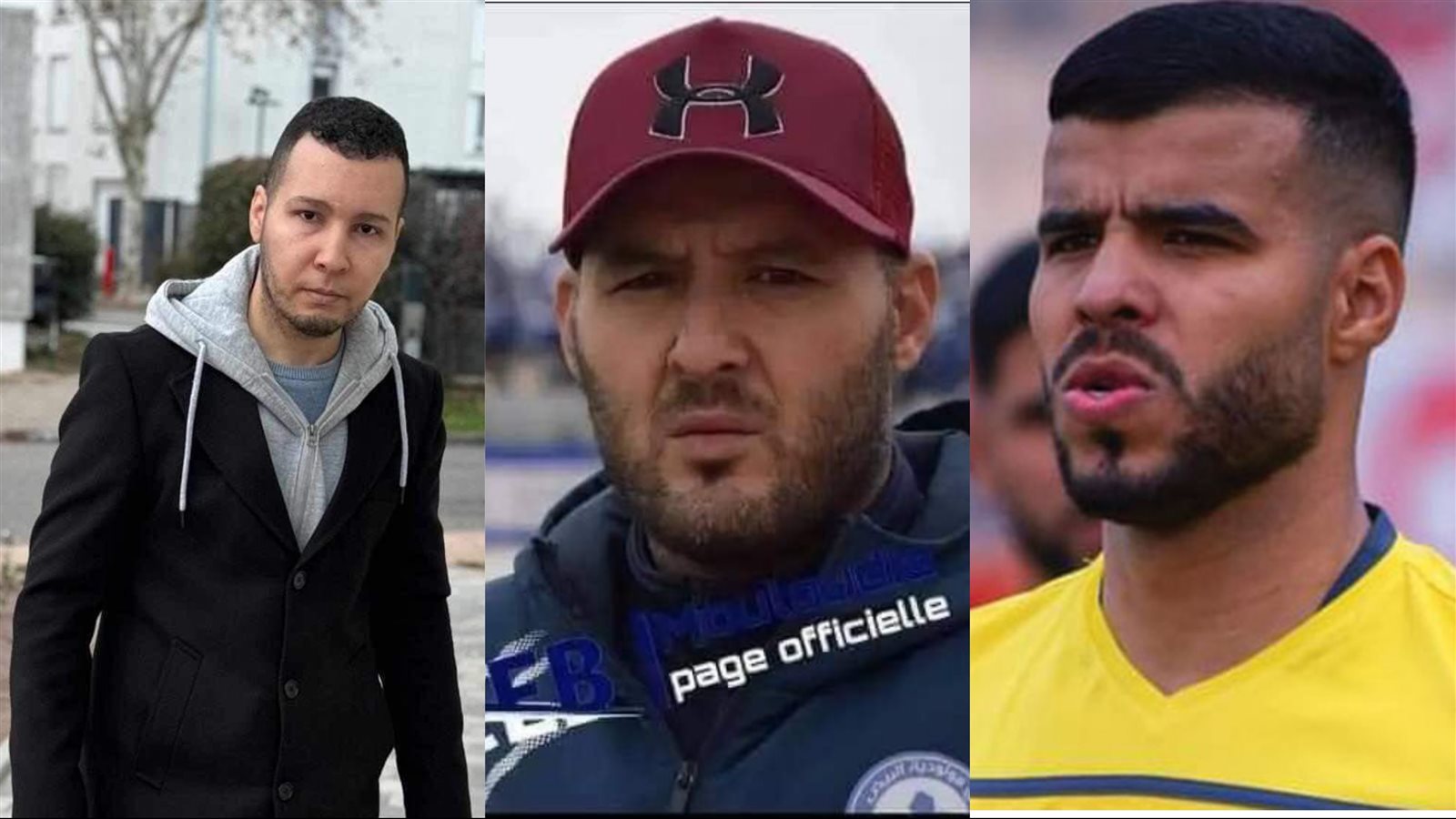 من اليمين: خالد مفتاح وزكريا بوزياني ومحمد بوشريح