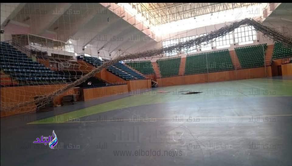 استعداد لافتتاح نادي جامعة حلوان4