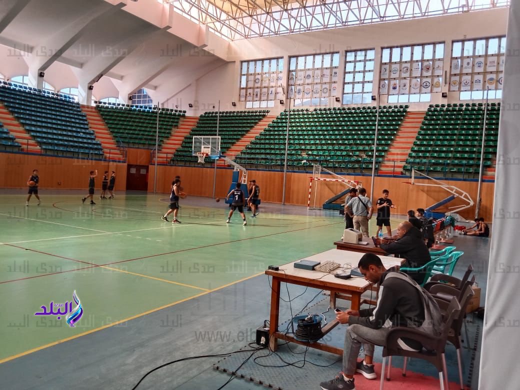 استعداد لافتتاح نادي جامعة حلوان2