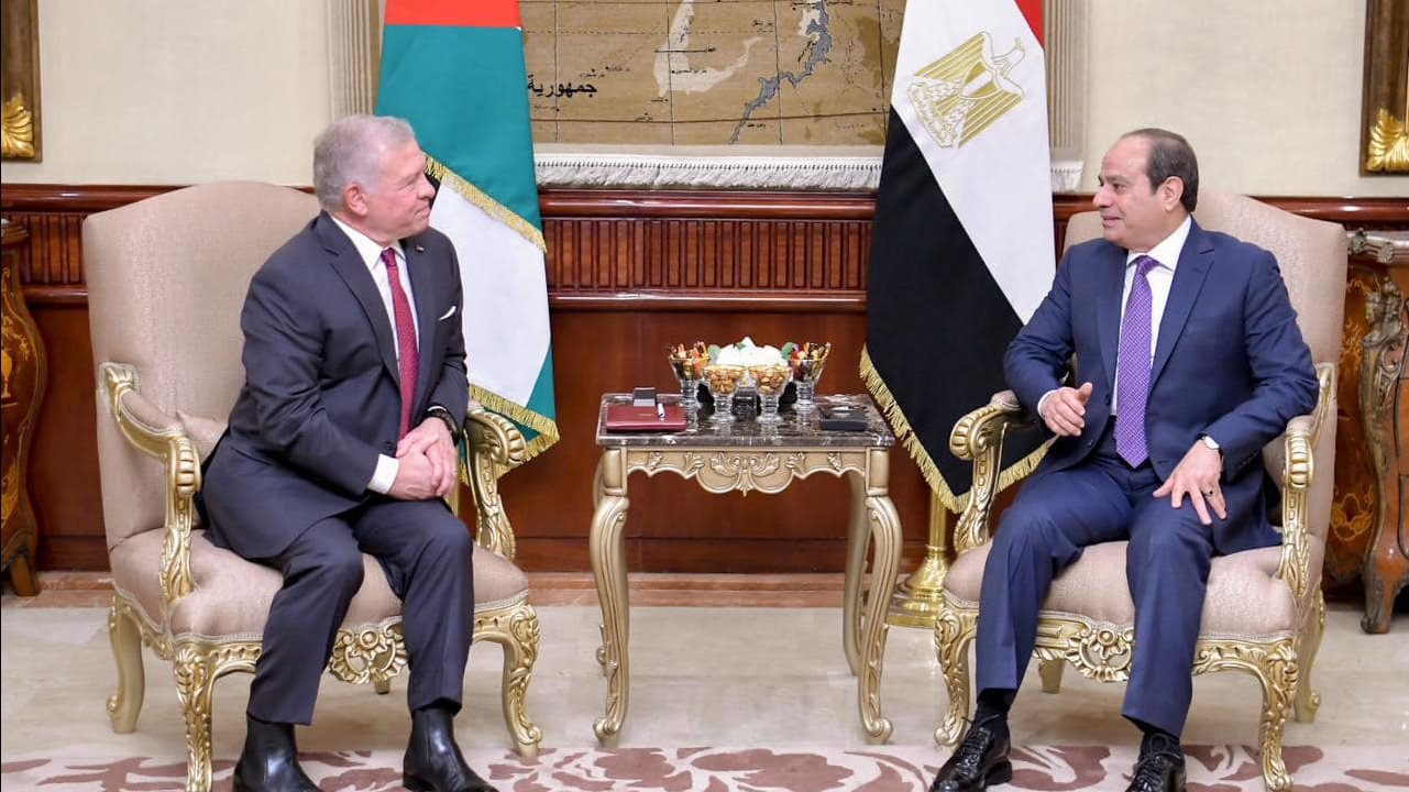 الرئيس السيسي والعاهل الأردني 