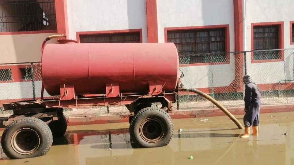 كسح مياه الأمطار 